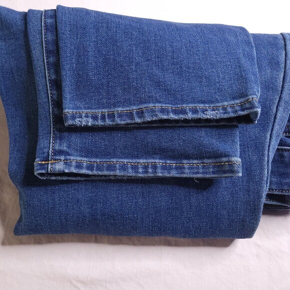 Old Navy Womens Pop Icon Skinny Jeans Plus 18 Medium Wash High Rise Distressed - Picture 6 of 8